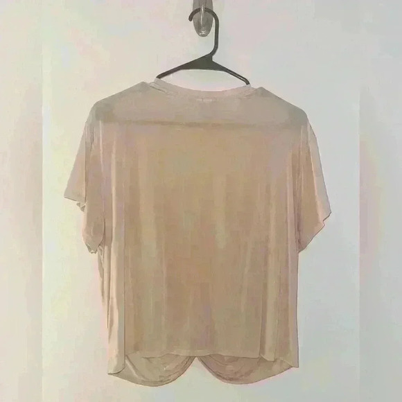 & OTHER STORIES Twist Knot Top in Nude / Khaki - Picture 3 of 5